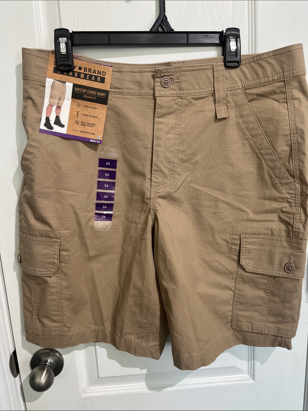 NWT Lucky Brand Workwear Cargo Shorts - Khaki